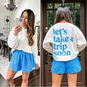 ASCOT - WOMEN’S SWEATSHIRT AND SHORTS - SIZE XS